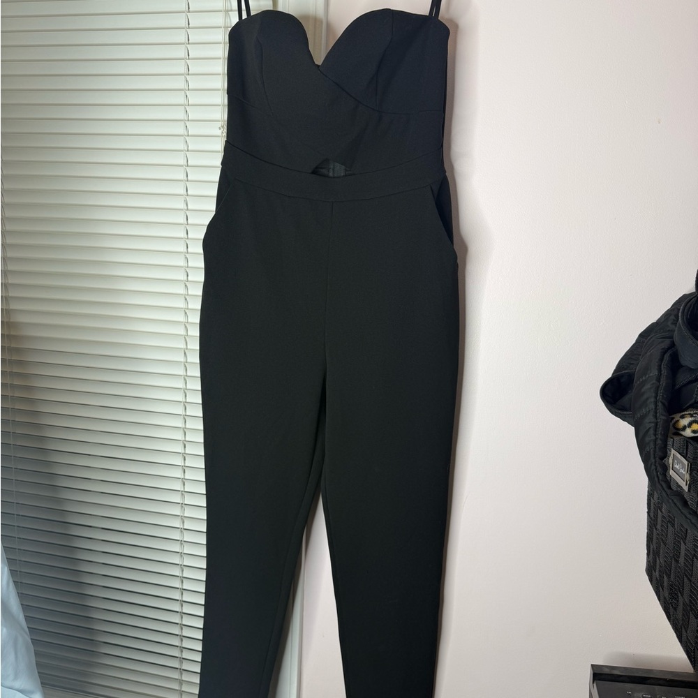 Windsor Black Strapless Jumpsuit